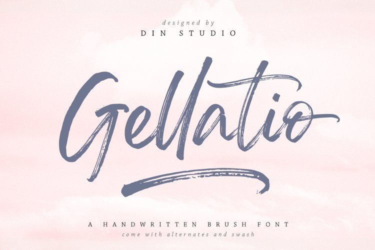 Gellatio - Chic Brush Font example image 1