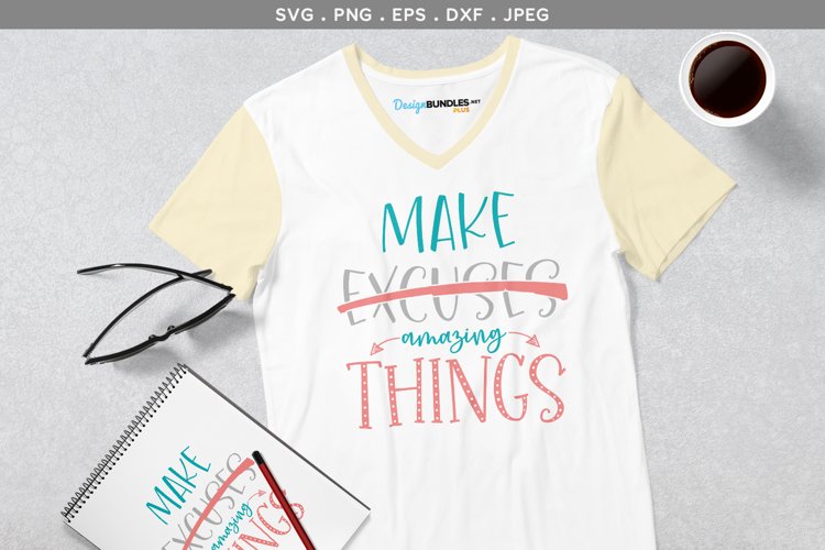 Make Amazing Things - svg cut file & printables example image 1