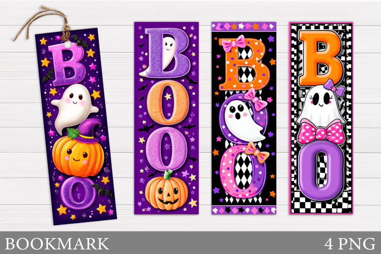 Boo Bookmark Printable. Cute Halloween Ghost Bookmark