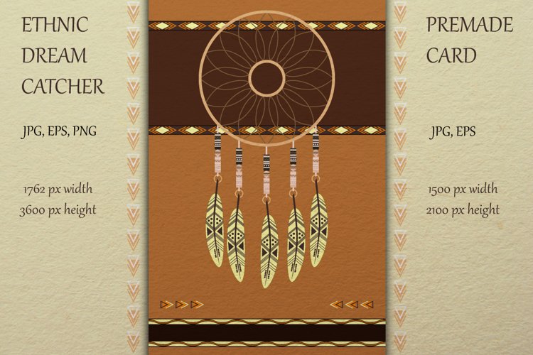 Big stylish ethnic dream catcher