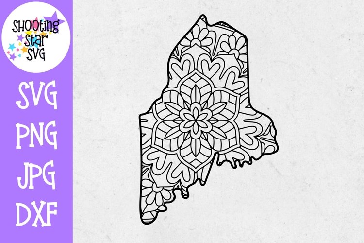 Maine US State Mandala SVG - 50 States SVG