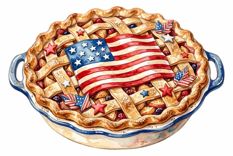 American Flag Clipart Image 5
