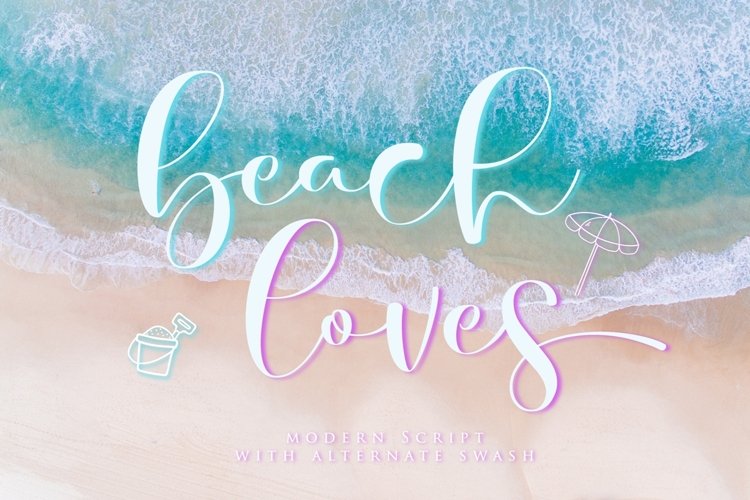 beach loves - Script Fonts example image 1