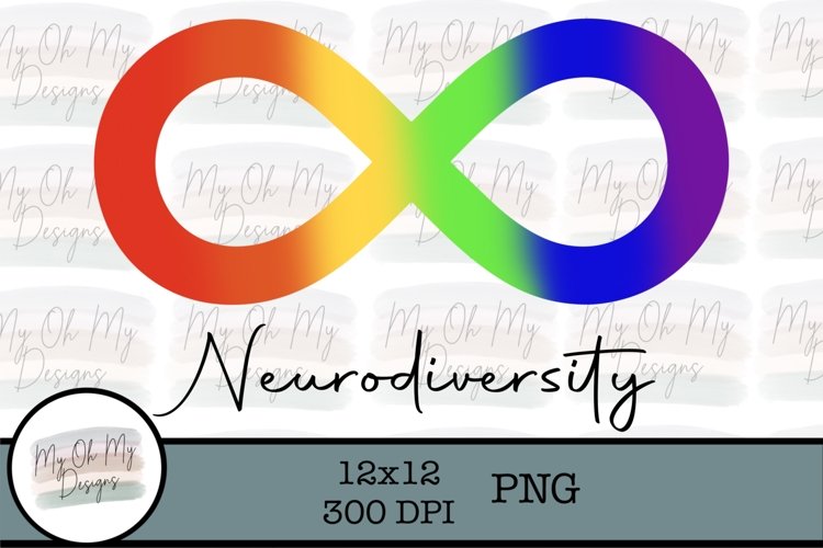Neurodiversity Rainbow Infinity Symbol PNG 1272616 