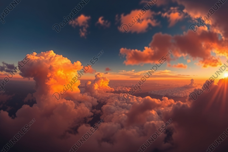 Sunrise With Clouds Background