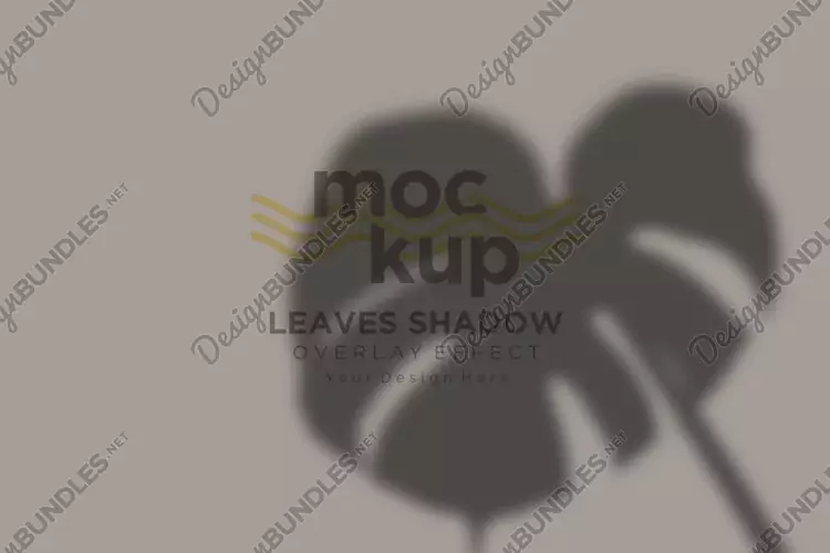 Leaves Shadow Overlay Effect Mockup