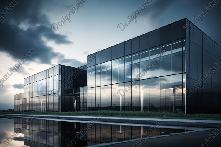 Commercial Aluminium Building Fascia Logo Signage Mockup