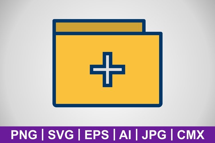 Vector Medical Folder Icon