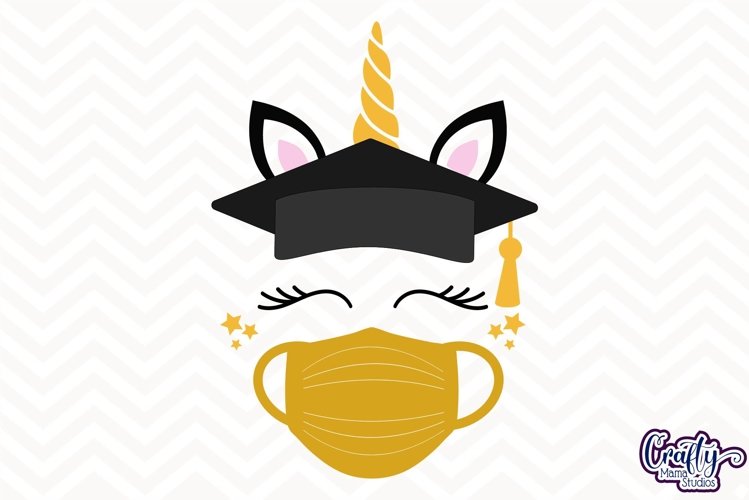 Download Senior 2020 SVG, Graduation SVG, Unicorn SVG Quarantine Mask (643974) | Cut Files | Design Bundles