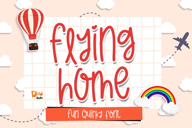 Flying Home - Quirky Handwritten Font example image 1