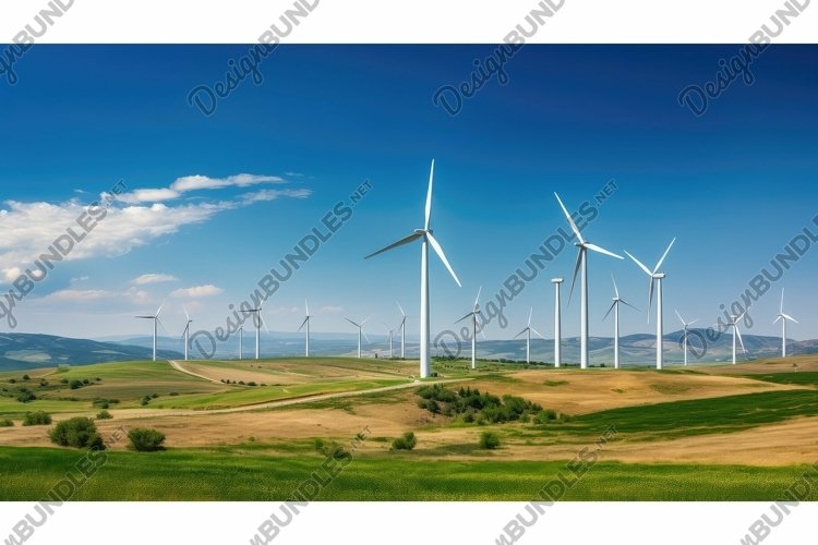 Wind Turbine Clipart Image 16