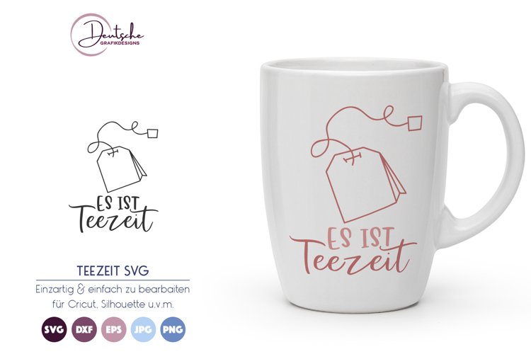 Es ist Teezeit SVG example image 1