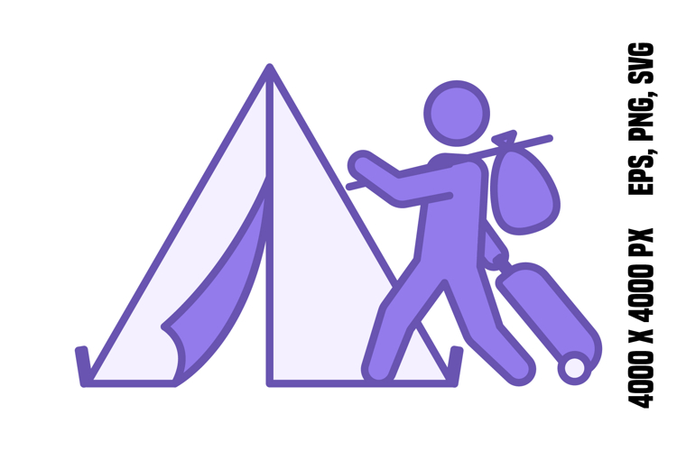 Colored Refugee Icon