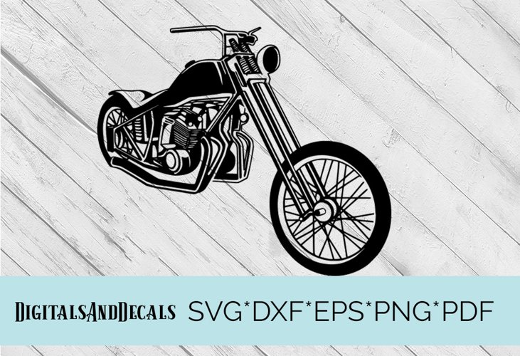 Harley Davidson Motorcycle SVG Cutting File example image 1