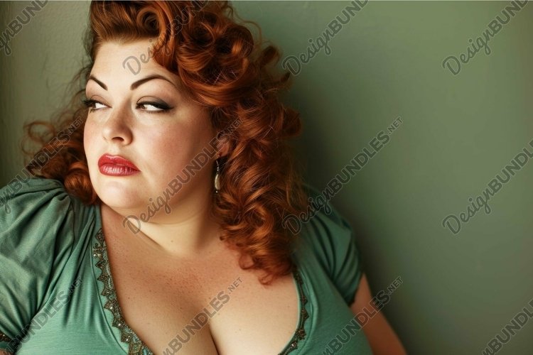 Voluptuous Chubby woman. Generate Ai example image 1
