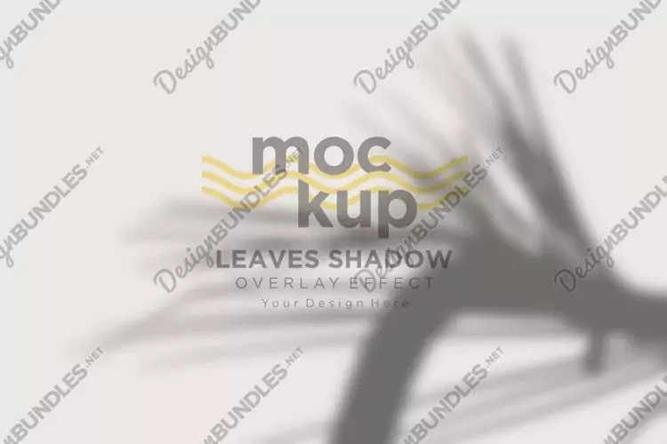 Leaves Shadow Overlay Effect Mockup