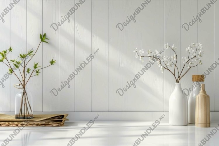 White Wood Background Image 17