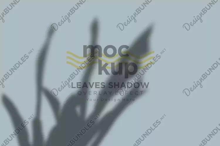 Leaves Shadow Overlay Effect Mockup