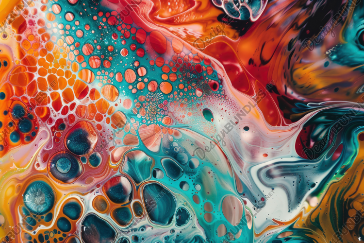 Abstract Swirling Paint Background Wallpaper