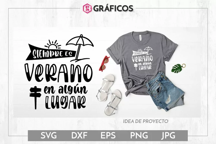 Siempre es verano en algún lugar SVG - Frases Verano