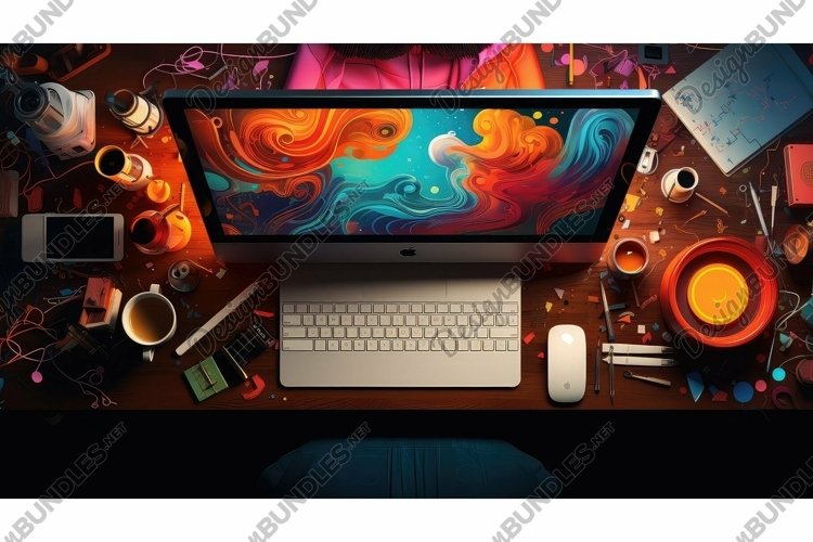 digital graphic tech background example image 1
