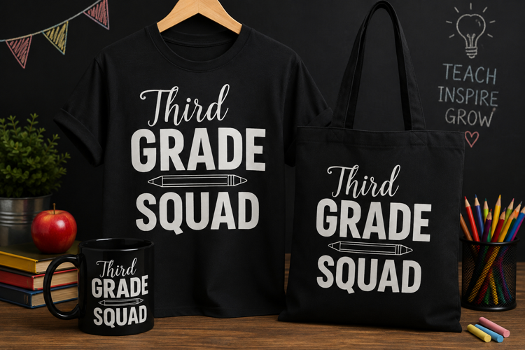 Third Grade Squad PNG | 3rd Grade Teacher Back to School