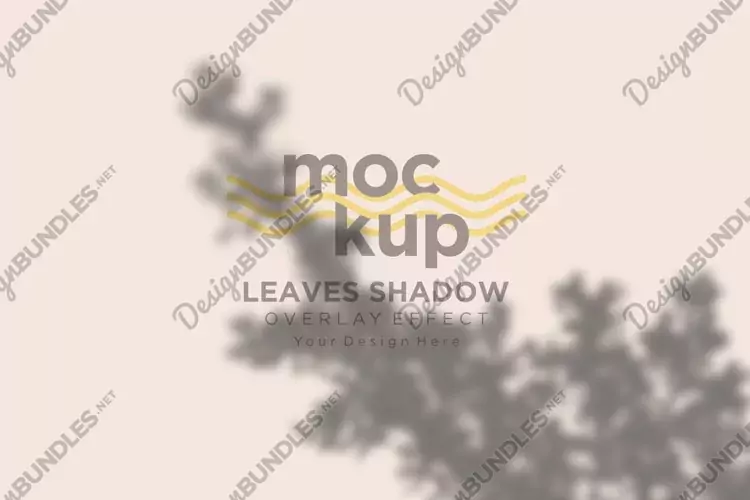 Leaves Shadow Overlay Effect Mockup