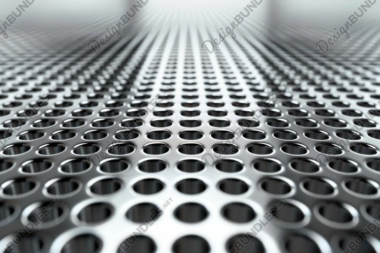 Perforated Metal Sheet Background Wallpaper