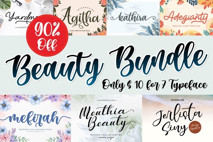 Beauty Bundle | Font Beauty Collection example image 1