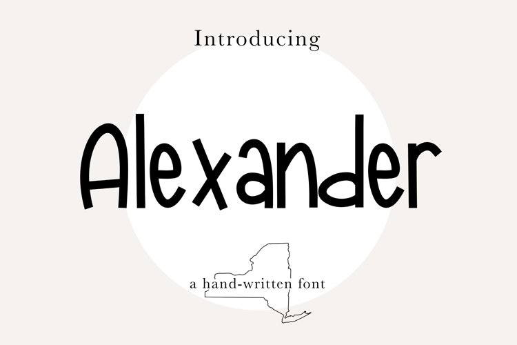 ALEXANDER FONT- Fun, Cute, Quirky, Handwritten Font example image 1