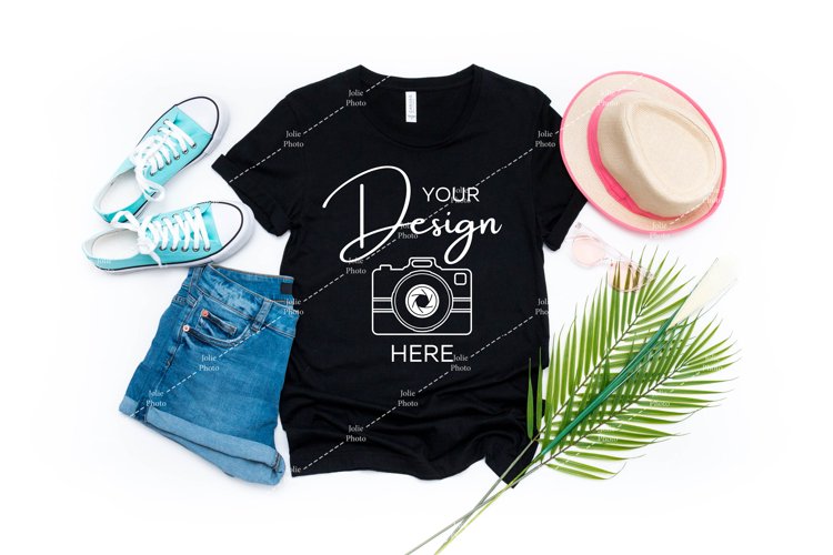Black Tshirt Mockup Image 5
