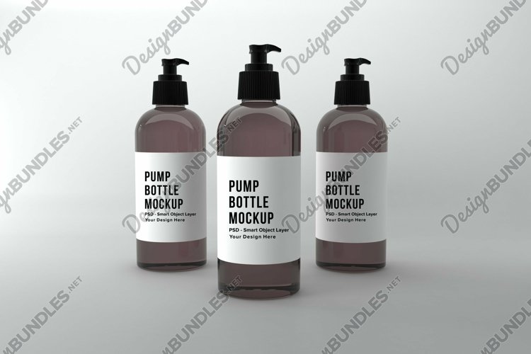 Pump Three Bottle Mockup (1763775)