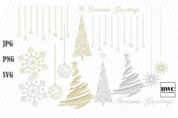 Christmas Gold and Silver Bling example image 1