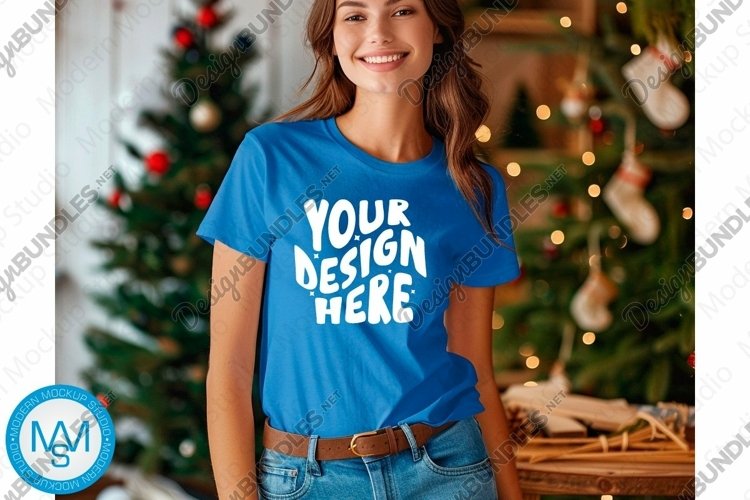 White Tshirt Mockup Image 17