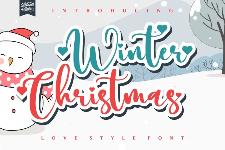 Winter Christmas - Love Style Font example image 1