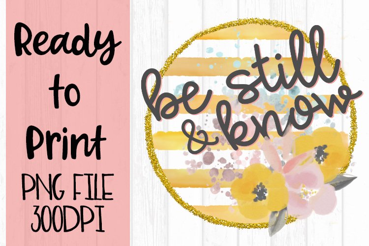 Be Still and Know Ready to Print