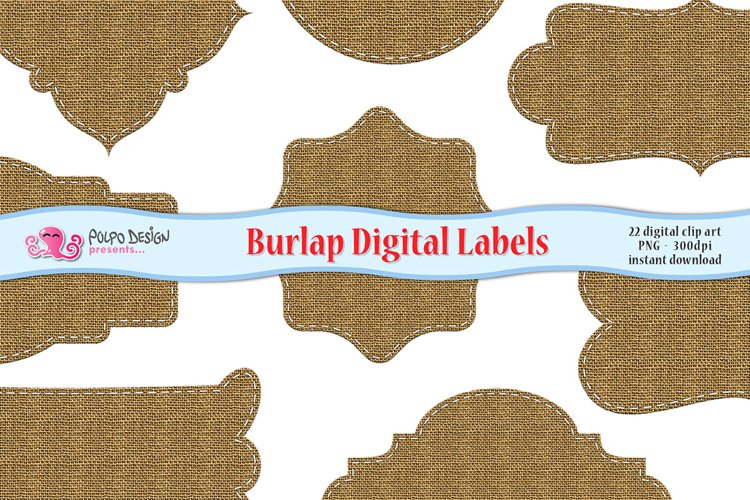 Burlap Digital Labels example image 1