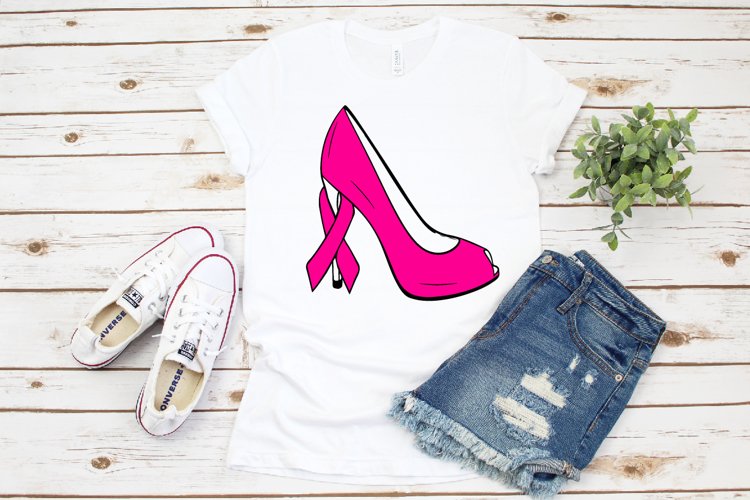 pink ribbon heels