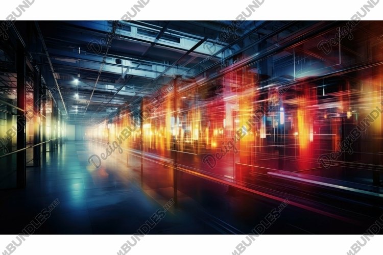 dream blurred interior factory