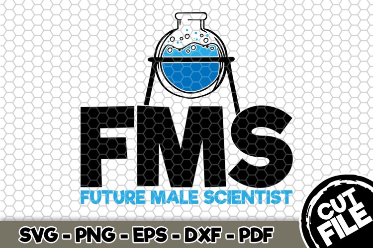 FMS Future Male Scientist - SVG Cut File n149 example image 1