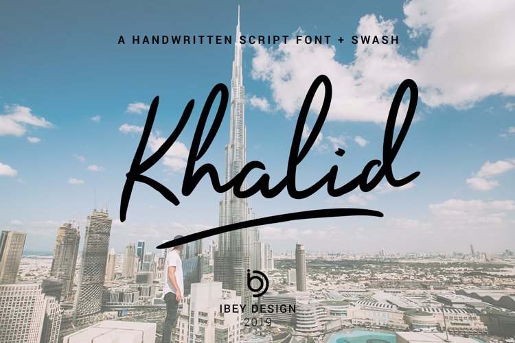 Khalid - Font with Swash example image 1