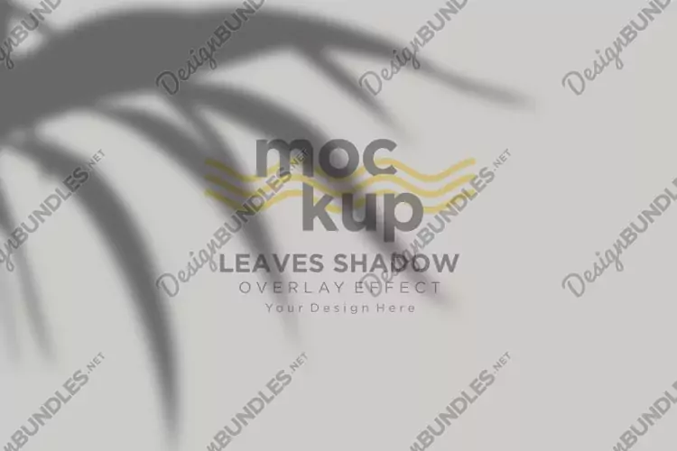 Leaves Shadow Overlay Effect Mockup