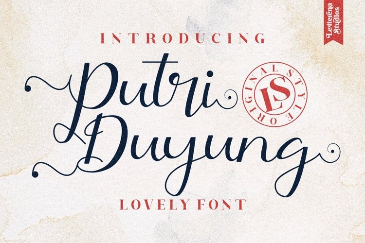 Putri Duyung - Beautiful Script Font example image 1