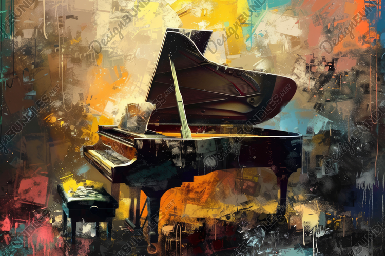 Abstract Art Piano Background Wallpaper