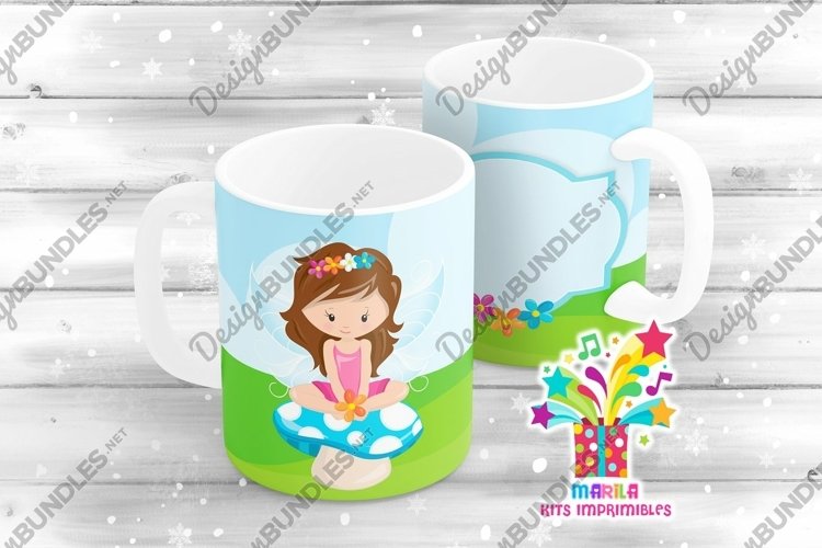Fairy Mug Sublimation Designs #1 example image 1
