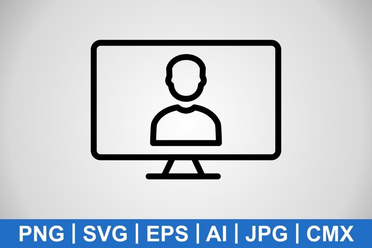 Vector Online Work Icon