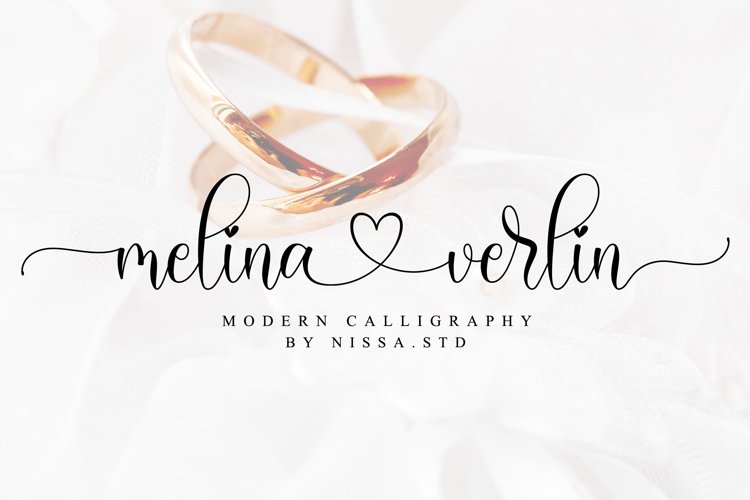 Melina Verlin - Lovely Script Font example image 1