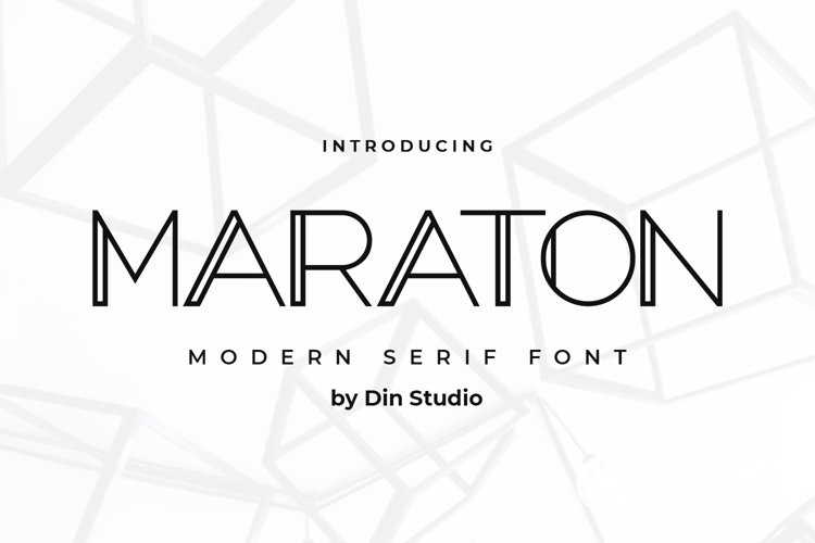 Maraton-Modern Serif Font example image 1