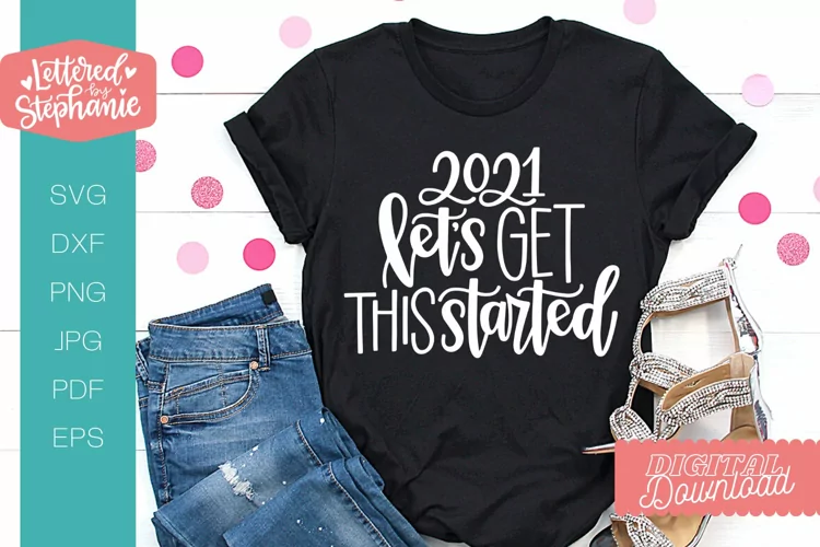 2021 New Years SVG, Handlettered New Year cut file