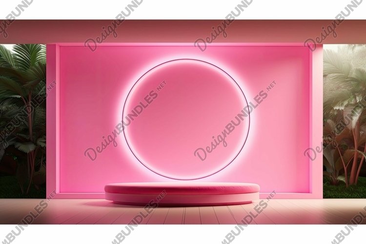 modern pink circle example image 1